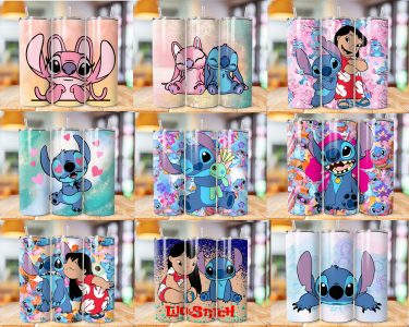 300 Stitch Tumbler Wrap Designs Bundle, Stitch Sublimation Designs, 20 oz Stitch Tumbler Wrap PNG, Lilo & Stitch Sublimation, Commercial