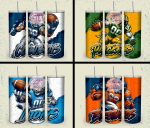 32 Team American Football Tumbler PNG Sublimation Designs, Football Mascot 20oz Skinny Tumbler Wrap PNG, Football Png Digital Download, NFL Tumbler