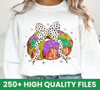 Mardi Gras Png Bundle, Happy Mardi Gras Png, Fleur De Lis Png, Mardi Gras Coquette Bow png, Hand Drawn, Brushstroke Mardi Gras Png