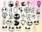 60+ The Nightmare Before Christmas Svg Bundle, Night Before Christmass Clipart, Cricut, Digital Vector Cut File