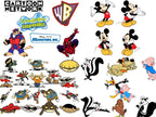 2400+ Cartoon Characters Mega Bundle Svg, Cricut Printable Clipart Silhouette
