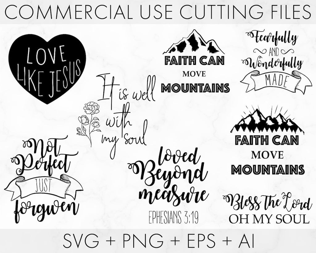 Christian svg bundle, Religious svg, Scripture svg, Bible Verse svg, Blessed svg, Jesus Svg, God Svg, Faith svg, Cut Files for Cricut