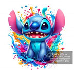 8 PNG Stitch Splash and Watercolor Digital design PNG file for sublimation – High Resolution -Instant Digital PNG Download