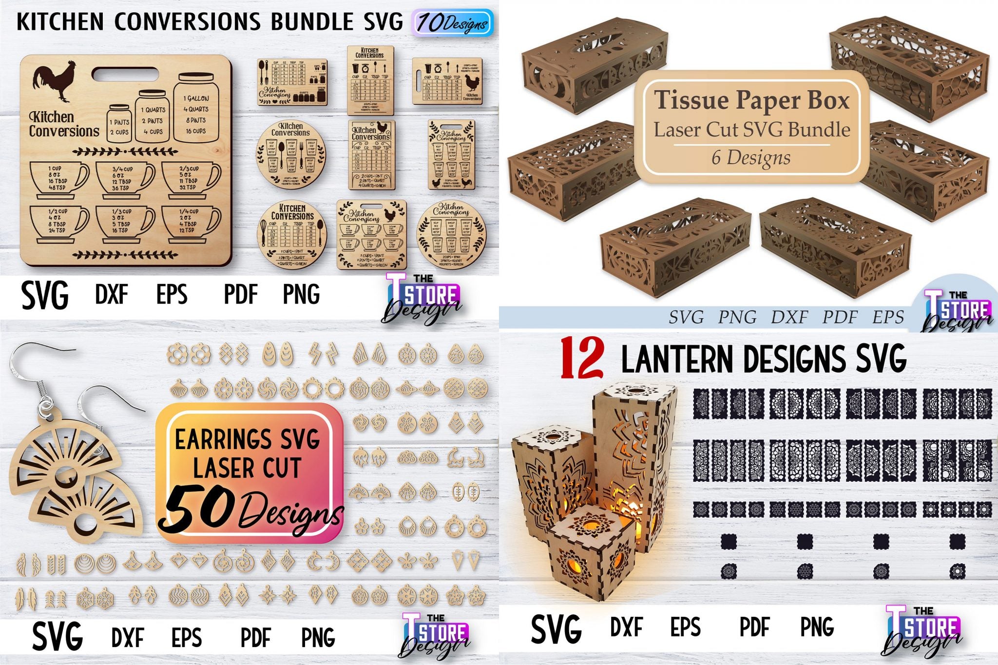 Laser Cut Mega Bundle SVG | CNC Files | Engraving SVG Desi