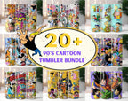 1500+ 20oz Cartoon Tumbler Bundle, All Cartoon Character Sublimation, Kids Tumbler PNG, Sublimations, Cartoon Tumbler Designs