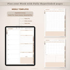 Digital Planner – GoodNotes, iPad, Notability | Daily, Weekly, Monthly | 2024-2025 | Undated | Digital Planner 2024 2025 Undated iPad
