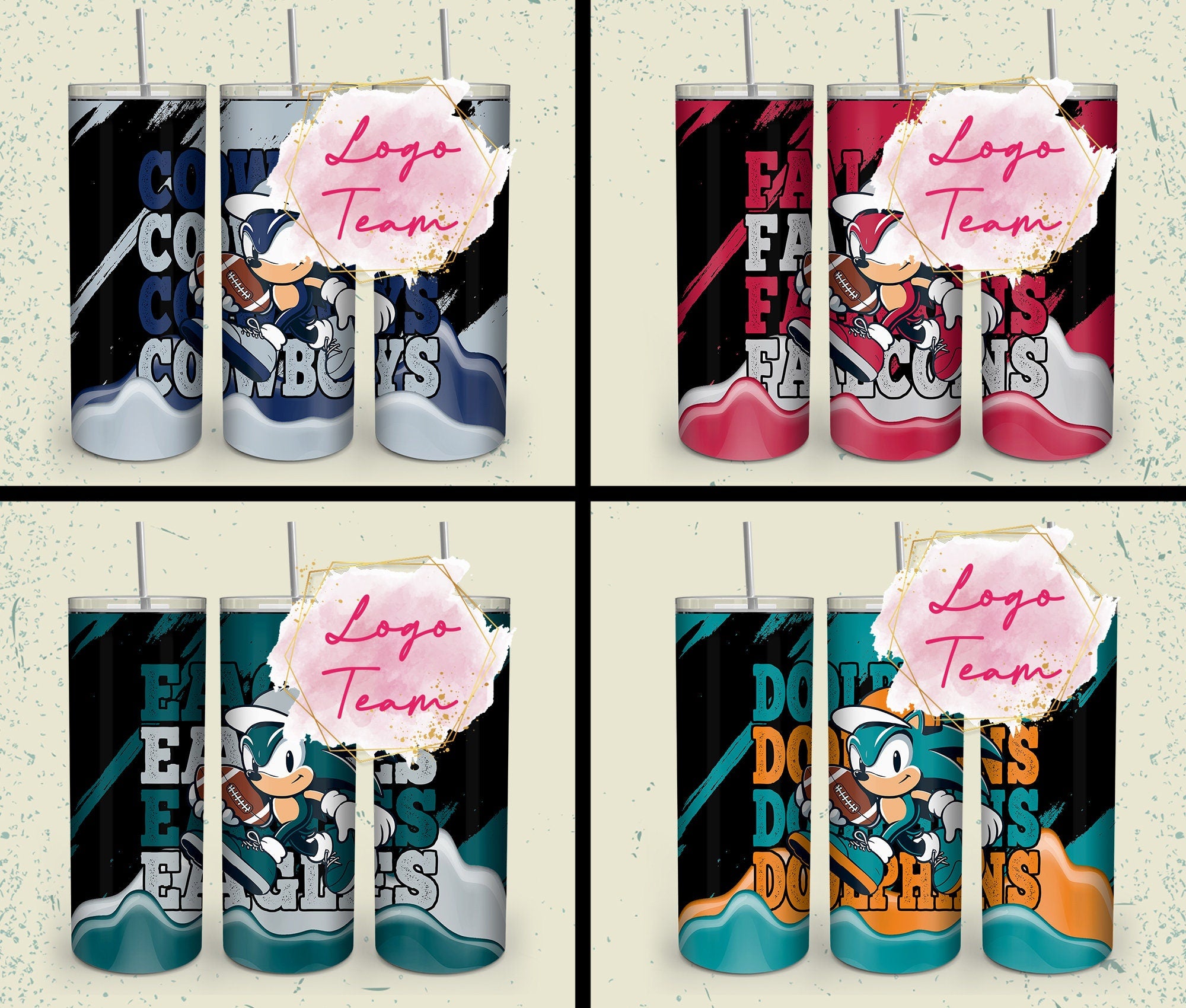 32 Team American Football Tumbler PNG Sublimation Designs, Football Mascot 20oz Skinny Tumbler Wrap PNG, Football Png Digital Download, NFL Tumbler