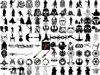 Star Wars Svg, 2500+ Starwars Svg Bundle, Star Wars Png, Svg Files For Cricut, Darth Vader Svg, Mandalorian Svg, Svg For Cricut, Layered