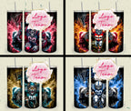 32 Team American Football Tumbler PNG Sublimation Designs, Football Mascot 20oz Skinny Tumbler Wrap PNG, Football Png Digital Download, NFL Tumbler