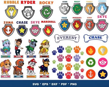 1000+ PAW Patrol Designs Bundle Layered Items, UNIQUE DESIGN, Layered Vector, Layered Svg files, Svg for Cricut, Instant Download