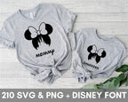 210 SVG, PNG, Best Seller Bundle, 2023, 2024, 2025, 2026, Mouse Font ttf file, Mickey, Minnie, silhouette, cricut, vinyl cut files, digital