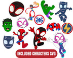 Spidey PNG, Spidey and his Amazing Friends Clipart, Spidey and his Amazing Friends PNG, Superhero Birthday, Instant Digital Download
