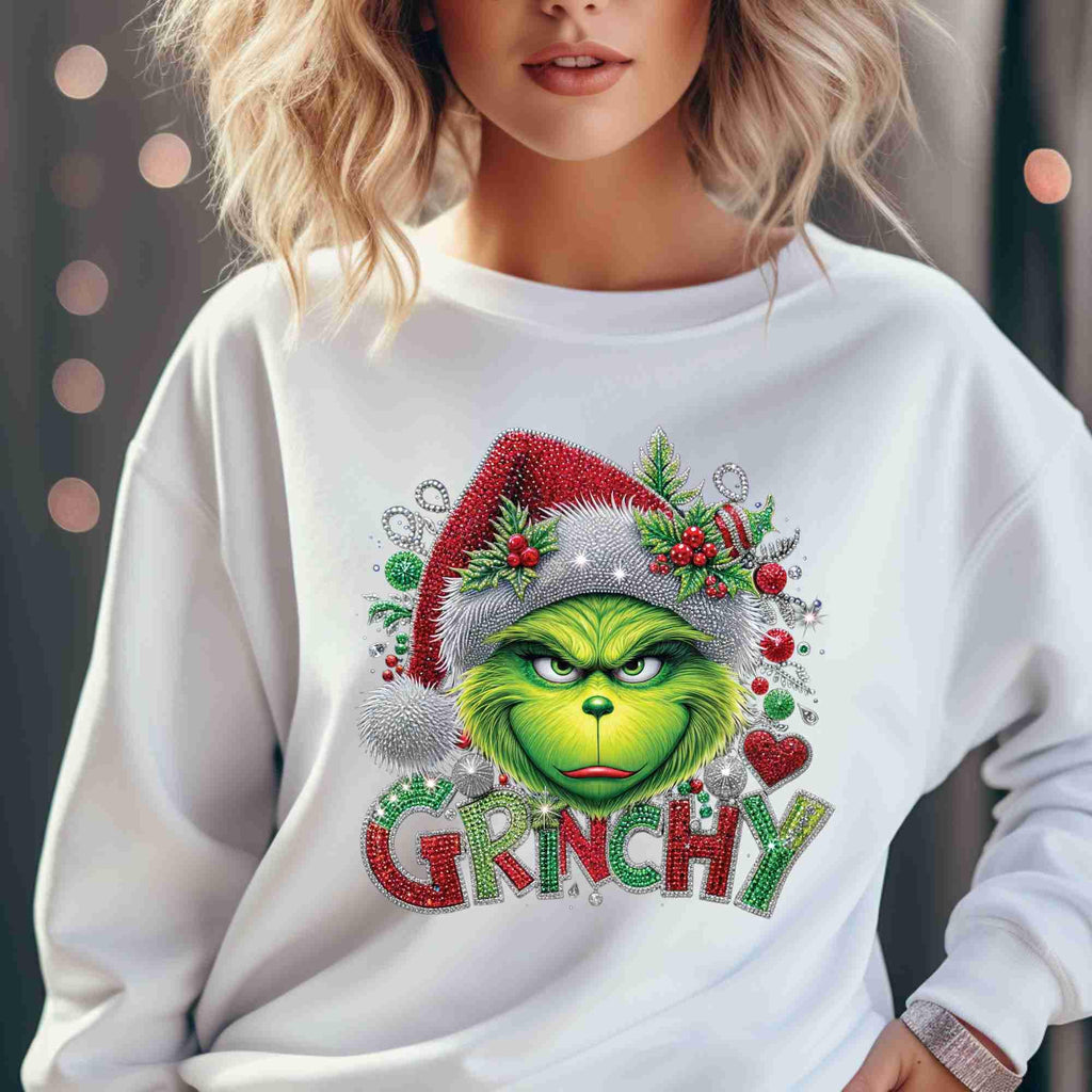 Rhinestone Grinch Christmas Png Bundle, Girl Grinc Rhinestone Png, Rhinestone Christmas Png, Merry Christmas Grinch Png, Rhinestone Movie