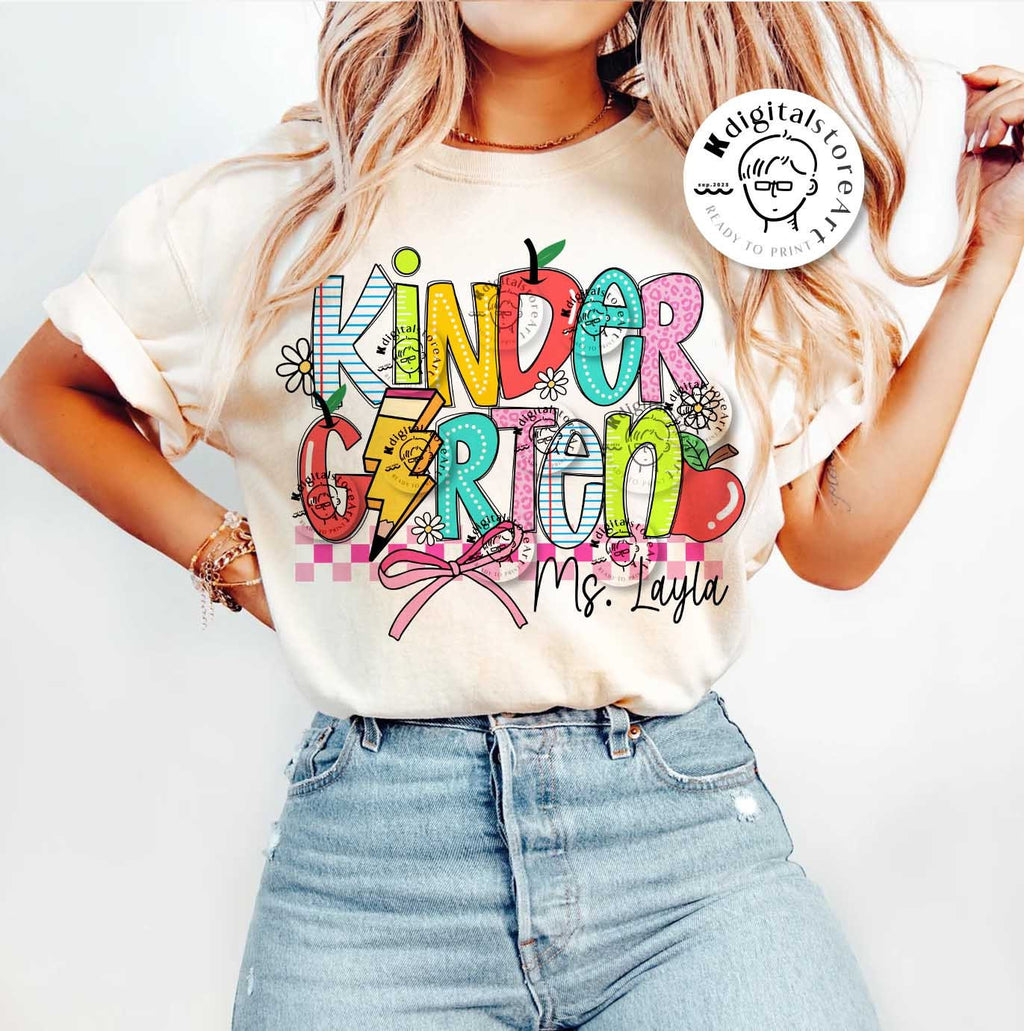 Back To School Bundle Teacher Png, Kindergarten Png, Back To School Teacher Design, Teacher Shirt Design, First Day School Png Sublimation