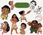 moana svg bundle, Moana Clipart, Moana png, Moana svg, Moana font, moana birthday, princess clipart, baby moana png, baby moana svg paper