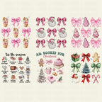 Retro Christmas Bundle Png, Merry Christmas Png, Christmas Png, Western PNG, Santa Claus PNG, Bundle Png, Sublimation Designs, PNG