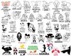 350+ SVG PNG and DXf Instant Digital Download Bundle for Cricut or Silhouette Stitch MickeyMinnie Bambi StarWars Tinkerbell Ariel Cars svg
