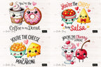Food Pun Funny Valentine PNG Sublimation Bundle, Valentines Day PNG, Food Pun Png, Funny Couple Png, Corny Couple Gift Valentine Sublimation