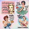 Retro Women Bundle of 16 PNG, Sarcastic Retro Housewife, PNG Bundle, Digital File, Print On Demand, Digital Download, Sarcastic Retro women