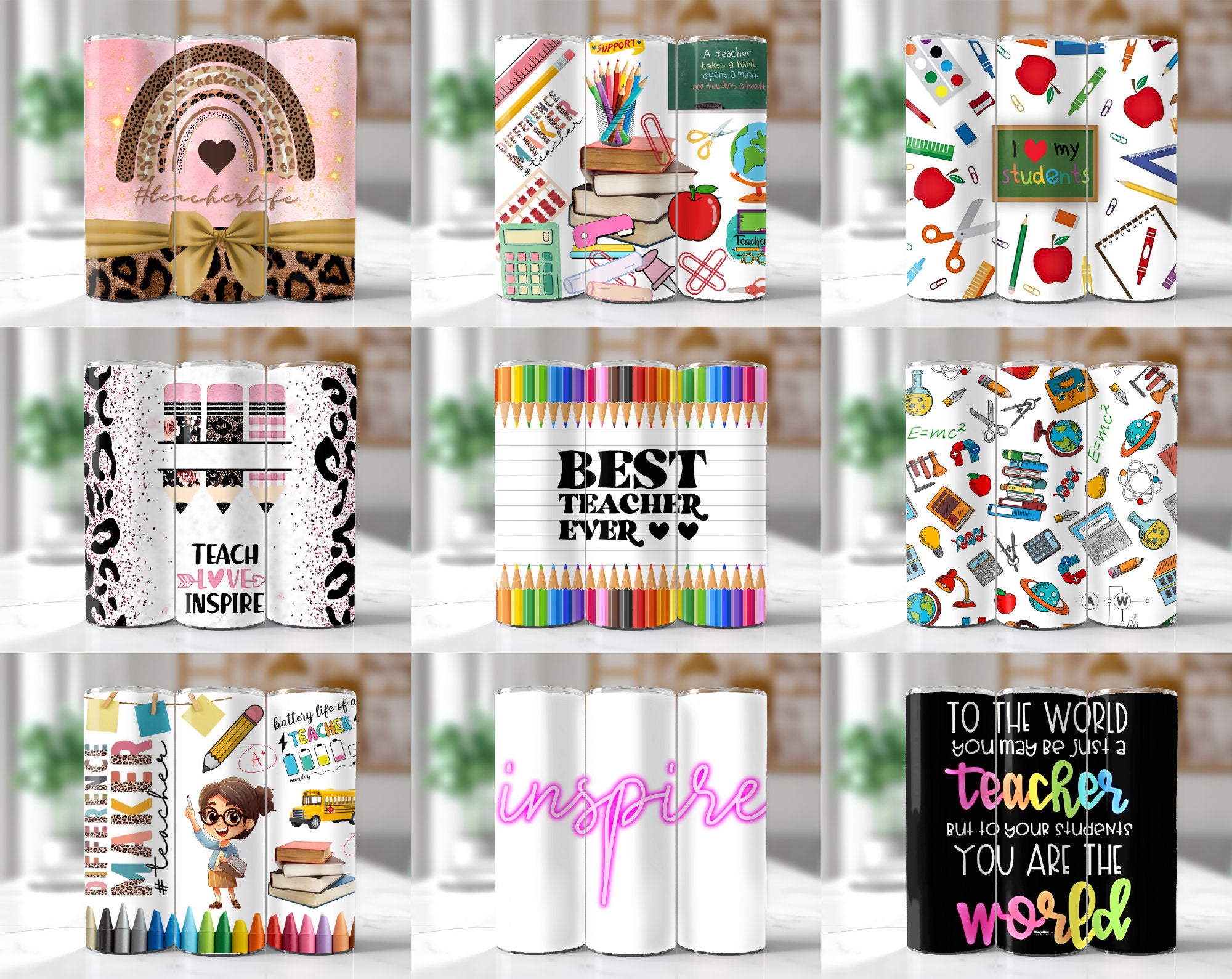 160+ 20oz Teacher Life Tumbler Wrap, Back To School Sublimation Image Nutrition Facts 20oz skinny, Messy Bun Teacher Inspire Affirmation PNG