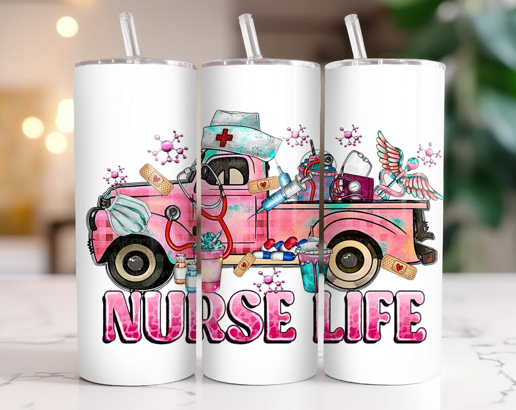 200+ Nurse Life Tumbler Wrap, 20oz Nurse Bundle, Nurse Medical Sublimation Designs, Nurse Fashion Tumbler, Nurse PNG Nurse girl vibrant cute