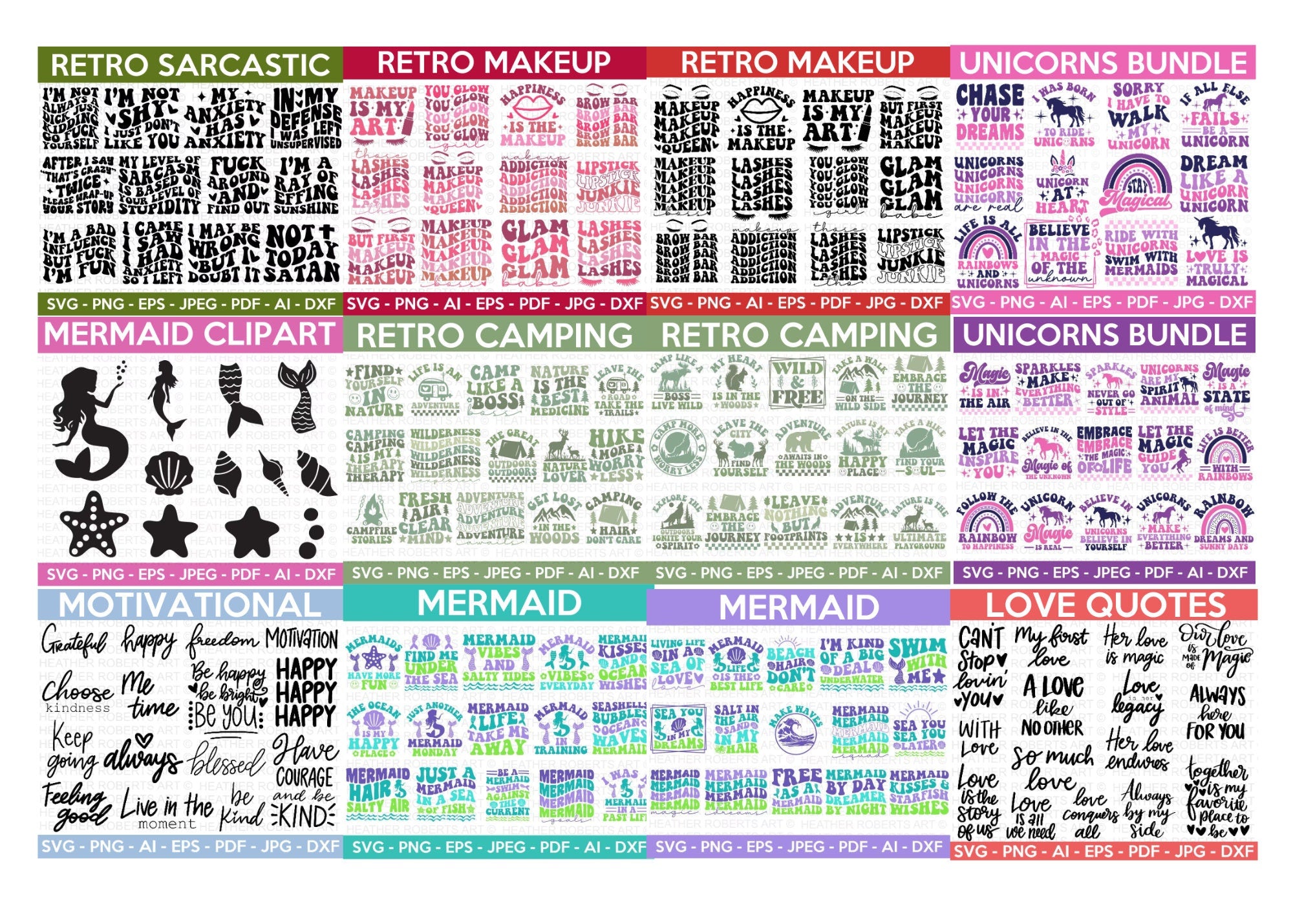 14,000+ MEGA Bundle (SVG, Sublimations, Tumbler Wraps), 14,000+ Designs, T Shirt Designs, All in One Bundle, Big Bundle,Cut Files for Cricut