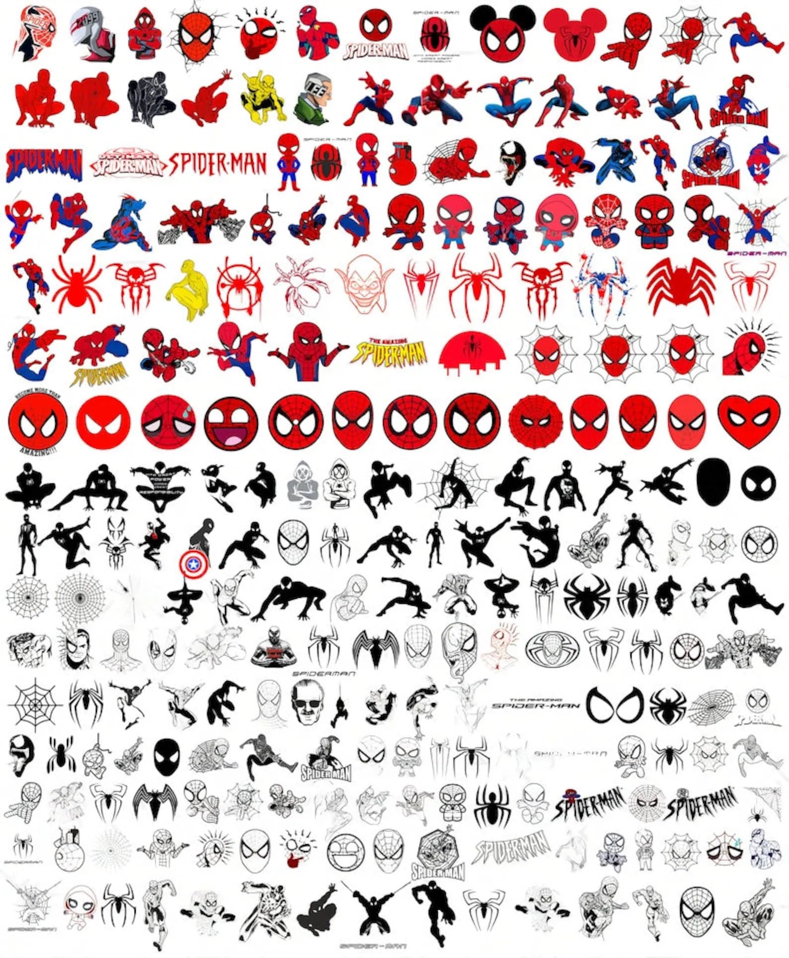 6000+ Mega Bundle Marvel Files, Avangers, IronMan, Thor, Deadpool, Captain America, Spider Man, Superhero PNG SVG Files Cricut Silhouette