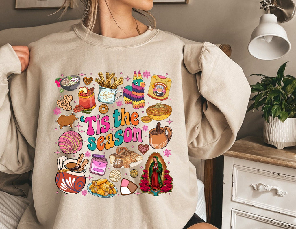 40+ Designs Christmas Mexican Christmas Bundle Png, Pan Dulce Png, Spanish Christmas, Funny Christmas, Mexican Chocolate, Pink Christmas