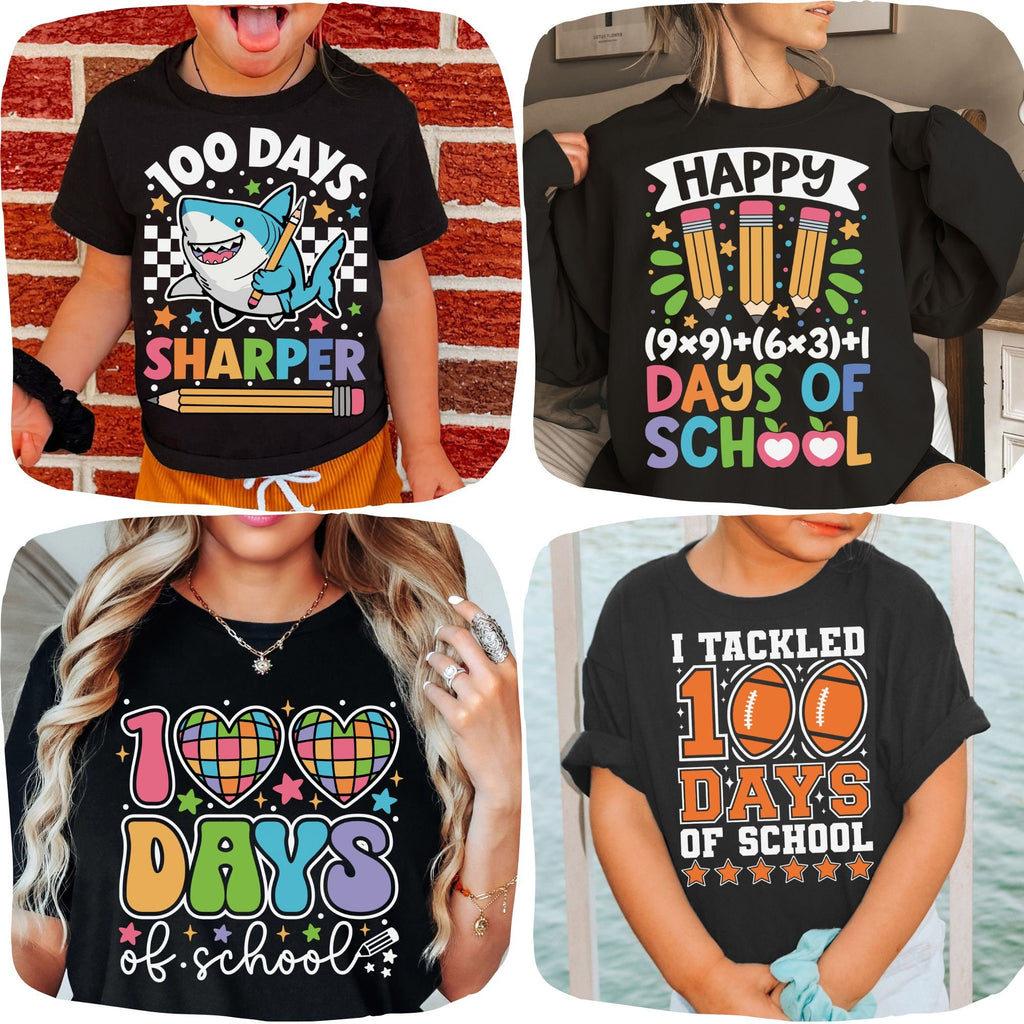 100 Days of School PNG Bundle, 100th Day of School Png, 100 Days Png, Teacher Png, School Png, Sublimation design, Digital Download