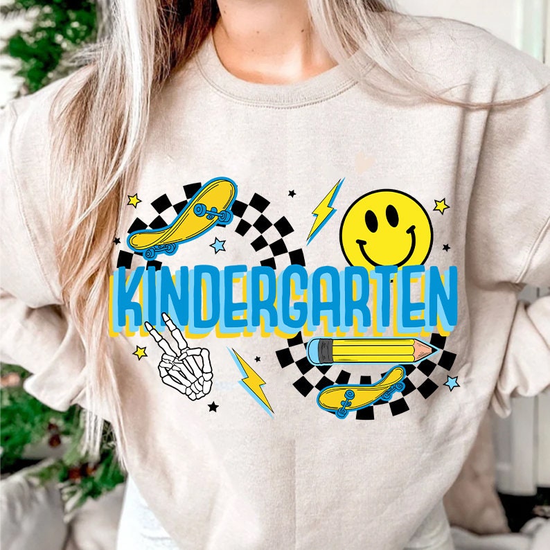 Back to School For Boys Bundle, Kindergarten, Pre K PNG, First Day Of School, School Png, Retro PNG, First/ Second/ Third Grade Design