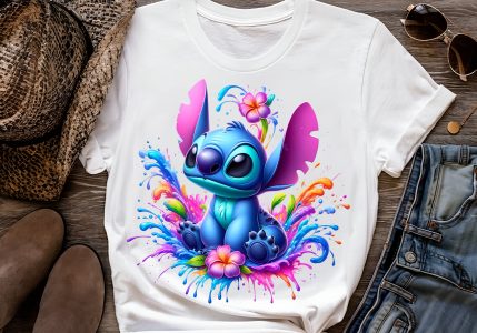8 PNG Stitch Splash and Watercolor Digital design PNG file for sublimation – High Resolution -Instant Digital PNG Download