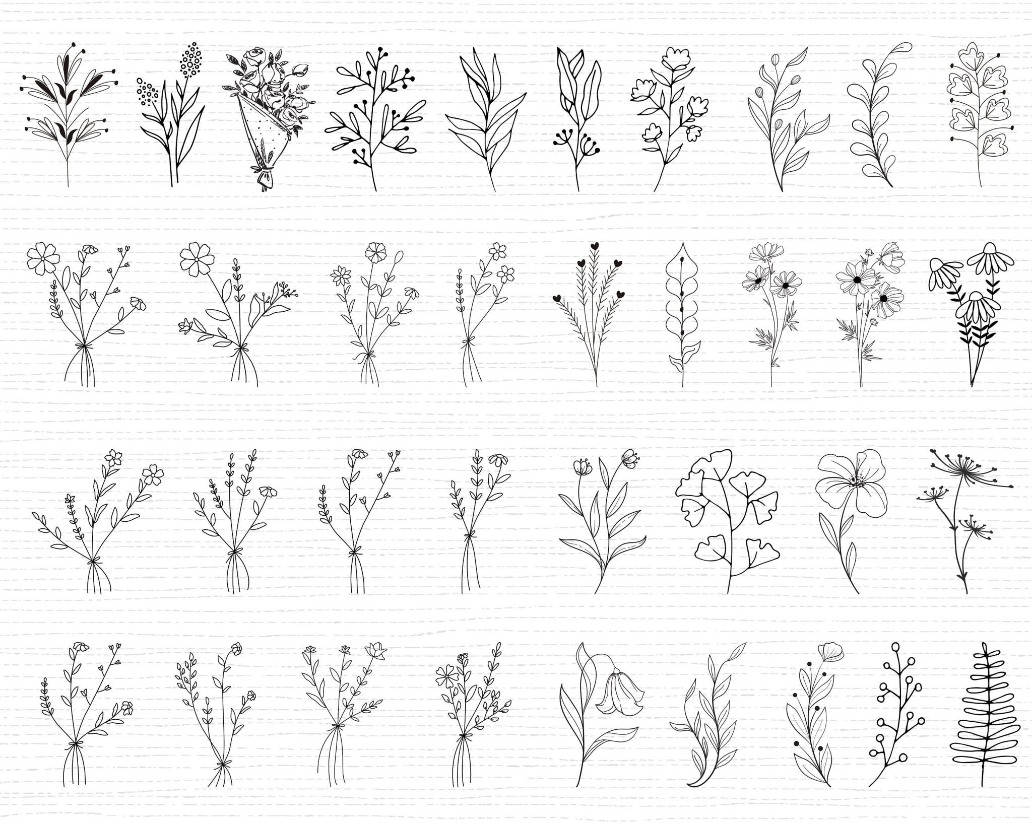 550+ Wildflower SVG Bundle Wildflower Vector Wildflower Silhouette Wildflower Clipart Wildflower Cut file Birth flowers SVG files for cricut
