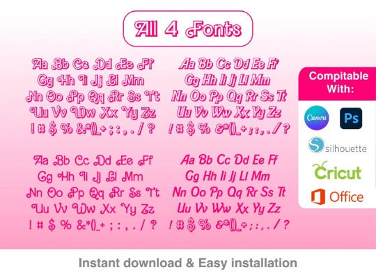 Barbie Svg bundle, Pink Logo, BarBie Svg bundle, girls Svg, Svg files for Cricut, Girl Svg, Sticker Clipart, Svg Files, Png Files Clipart