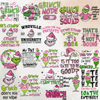 2000+ The Grinch Bundle Designs with CLEAR Background, Grinch Tshirt Design, Grinch SVG, Grinch PNG, Grinch PnG Bundle, Grinch Christmas PnG