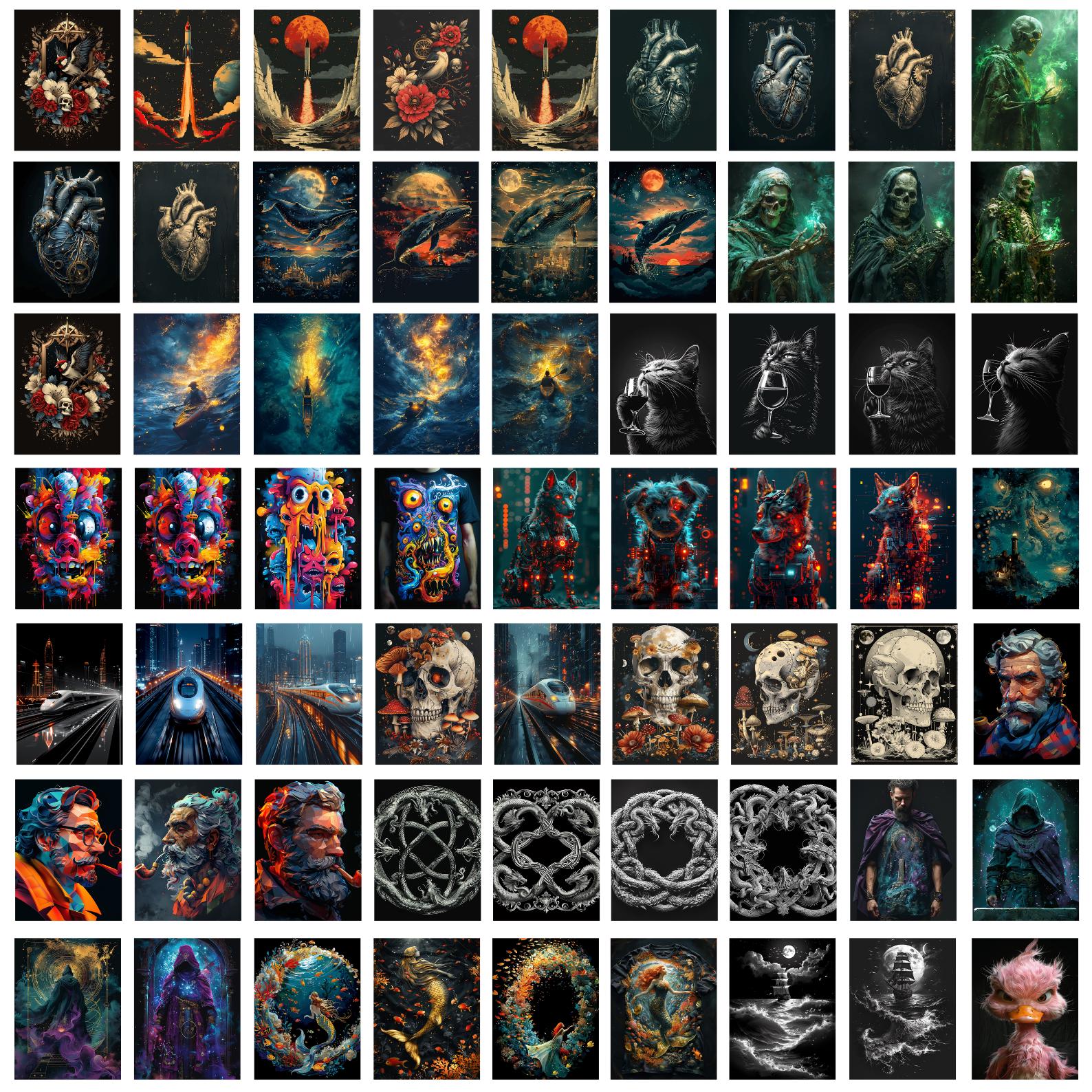 6000+ T-Shirt Designs Bundle, Artistic T-Shirt Designs, Colorful Tshirt PNG, Modern T-Shirt for Men Woman Kids, Digital Download