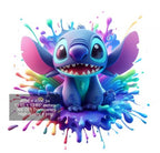 8 PNG Stitch Splash and Watercolor Digital design PNG file for sublimation – High Resolution -Instant Digital PNG Download