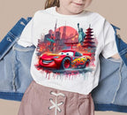 8 PNG Lightning McQueen Cars Splash and Watercolor Digital design PNG file for sublimation – High Resolution -Instant Digital PNG Download