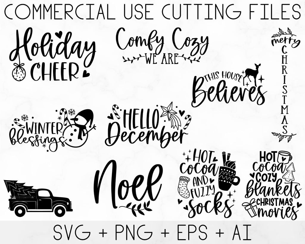 Winter SVG Bundle, Christmas Svg, Winter svg, Santa svg, Christmas Quote svg, Funny Quotes Svg, Snowman SVG, Holiday SVG, Winter Quote Svg