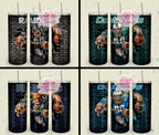 32 Team American Football Tumbler PNG Sublimation Designs, Football Mascot 20oz Skinny Tumbler Wrap PNG, Football Png Digital Download, NFL Tumbler