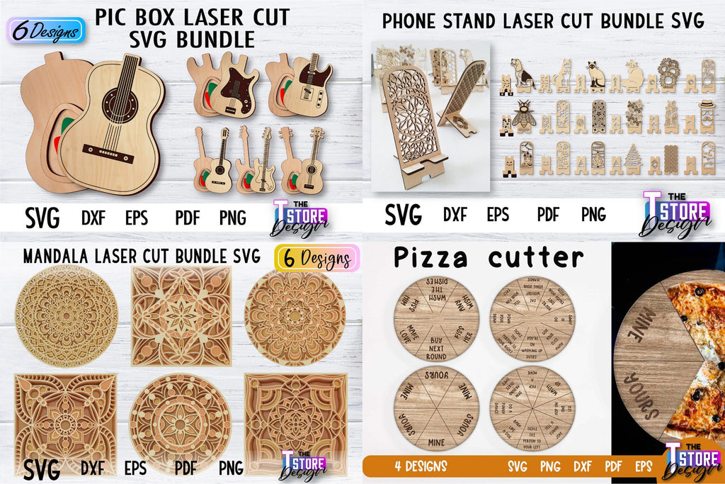 Laser Cut Mega Bundle SVG | CNC Files | Engraving SVG Desi