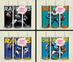 32 Team American Football Tumbler PNG Sublimation Designs, Football Mascot 20oz Skinny Tumbler Wrap PNG, Football Png Digital Download, NFL Tumbler