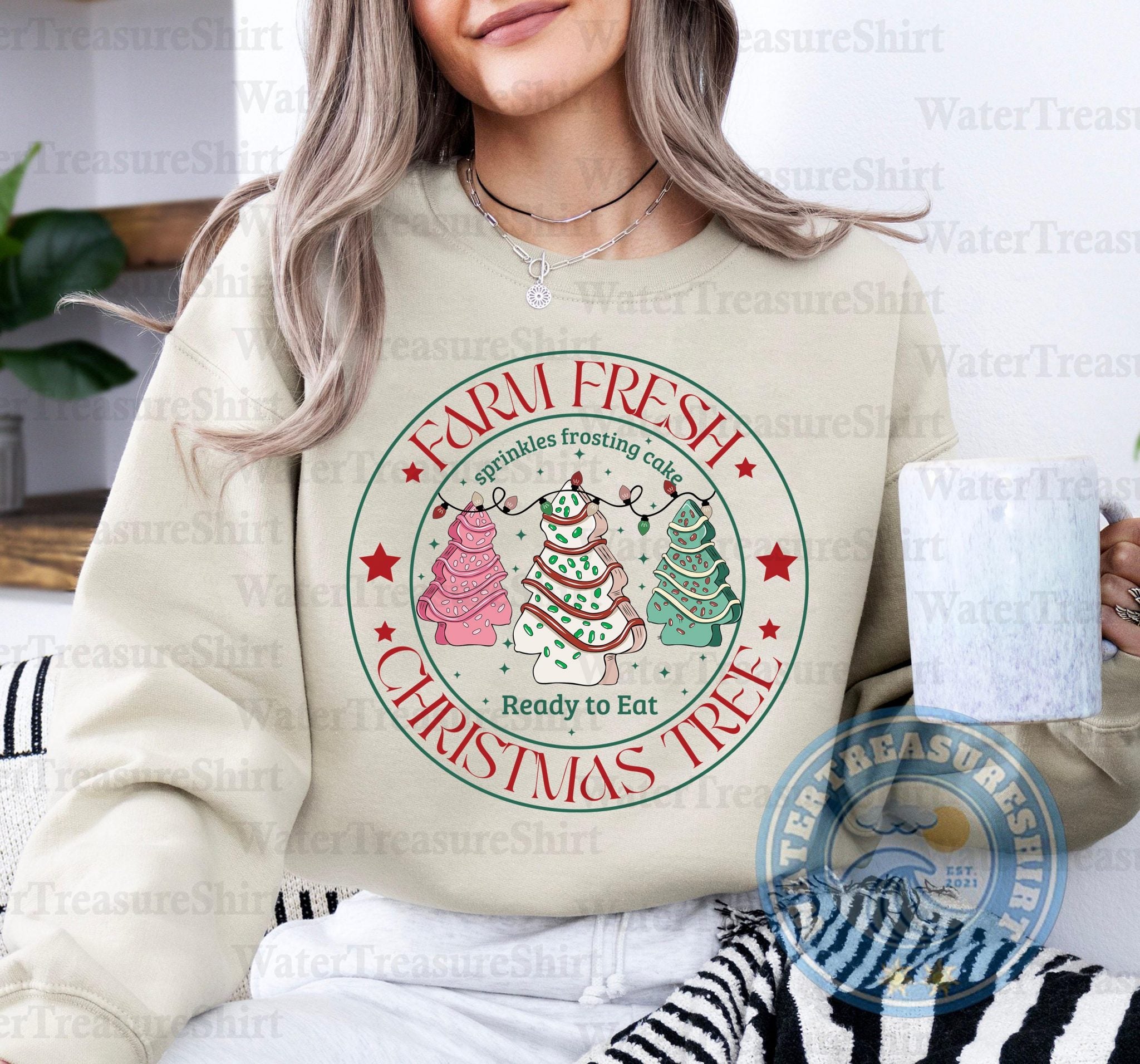 Bundle Farm Fresh Christmas Tree PNG, Tree Cake Bow Png, Tis The Season Tree Png, Funny Christmas Cake Png, Xmas Holiday, Cute Christmas Png