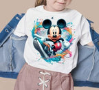 12 PNG Mickey Mouse Splash and Watercolor Digital design PNG file for sublimation – High Resolution -Instant Digital PNG Download