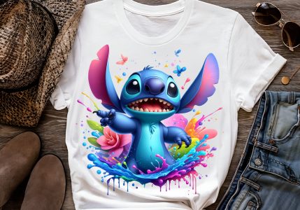 9 PNG Stitch Splash and Watercolor Digital design PNG file for sublimation – High Resolution -Instant Digital PNG Download