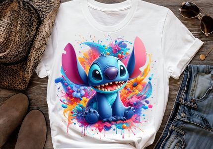 8 PNG Stitch Splash and Watercolor Digital design PNG file for sublimation – High Resolution -Instant Digital PNG Download