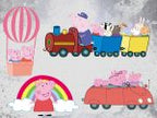 Peppa Pig SVG, Bundle Layered Svg, Layered and Instant downloadable files for cricut, Peppa Pig PNG clip art and printables for t-shirt