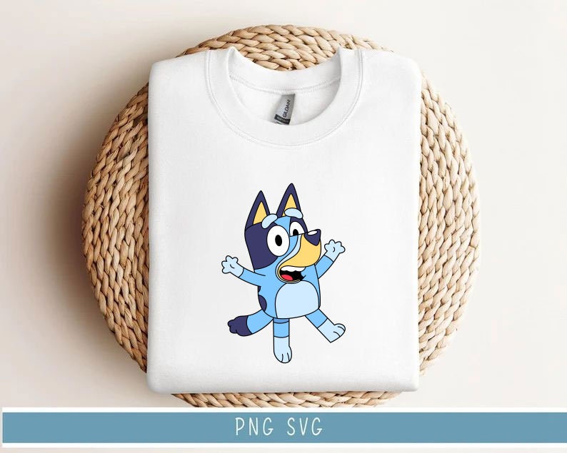 Blue Dog and Friends Svg,Easy to use,Cartoon Characters Cliparts,Layered Svg by colors,Transparent Png,Cut files for Cricut,Blue Dog Birthda