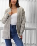 Crochet pattern-OLIVIA Crochet cardigan pattern top PDF- sweater women crochet pattern- pullover pattern top crochet cardigan-7 sizes XS-3XL