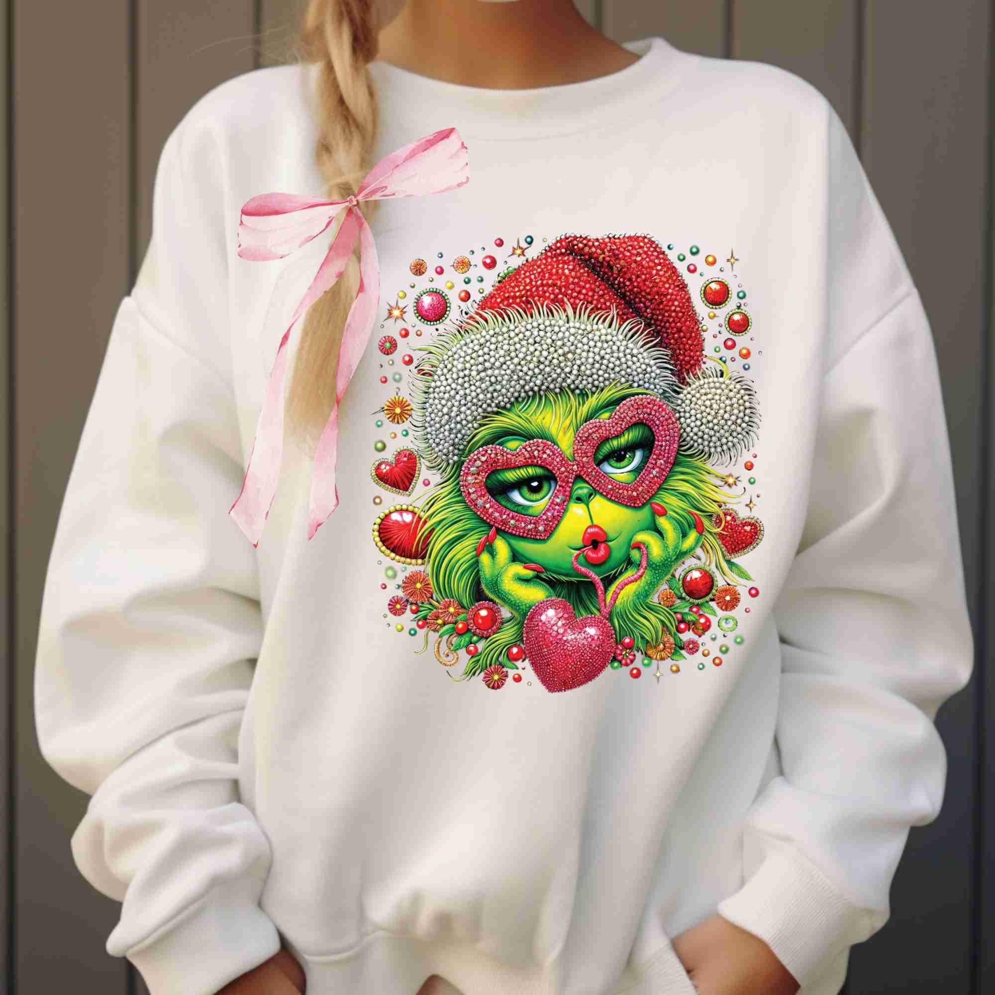 Rhinestone Grinch Christmas Png Bundle, Girl Grinc Rhinestone Png, Rhinestone Christmas Png, Merry Christmas Grinch Png, Rhinestone Movie