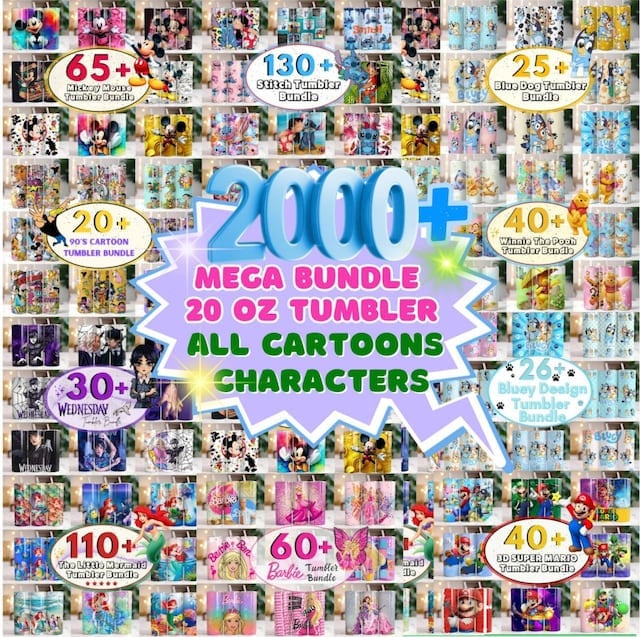 80,000 Mega Bundle Tumbler Wrap Sublimation, All Current & Future Designs, Google Drive Access, 20oz Tumbler, PNG Design Digital Download